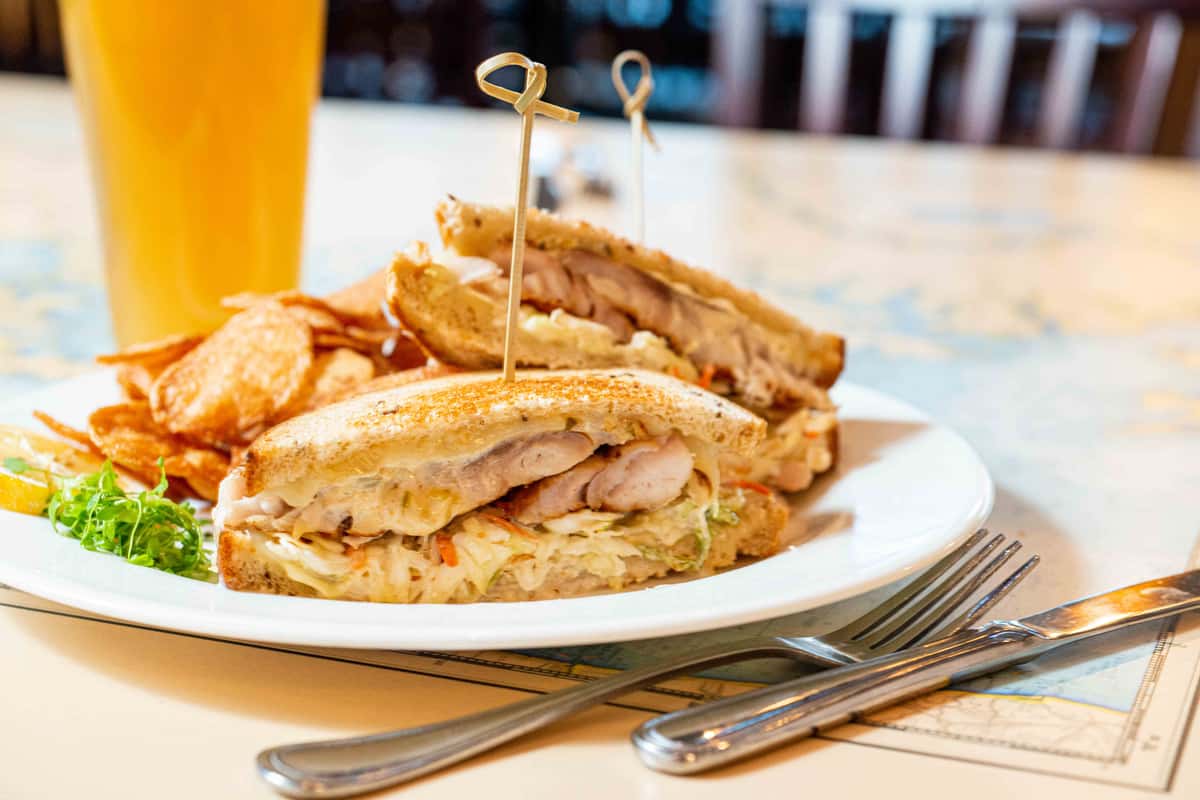 Grilled Rockfish Reuben